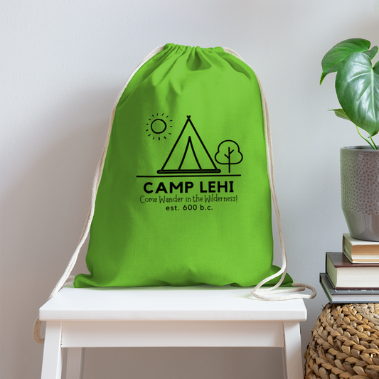 Camp Lehi Drawstring Backpack - clover
