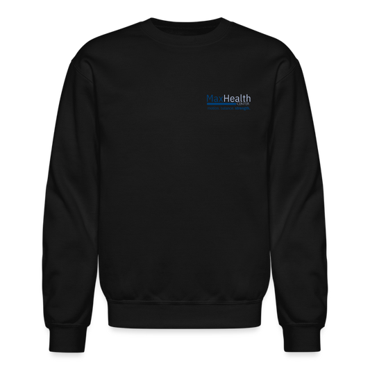 Max Health Welcome Sign Crewneck Sweatshirt (black) - black